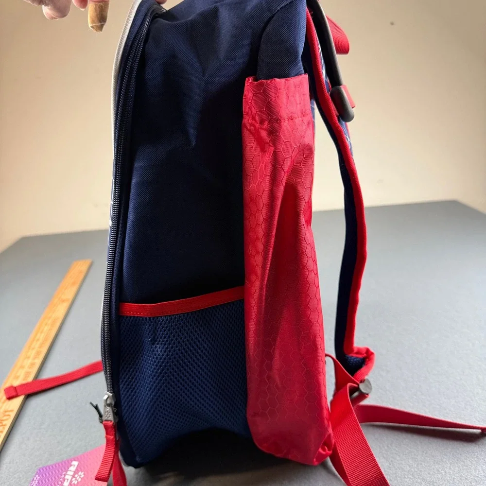RIP-IT Classic Backpack 2 Softball Girls OS Navy Blue‎ Red Geometric Diamond